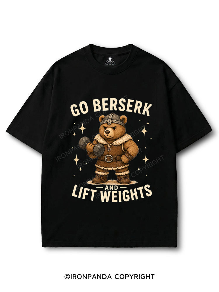 Go Berserk and Lift Weights Viking Bear COTTON PUMP COVER