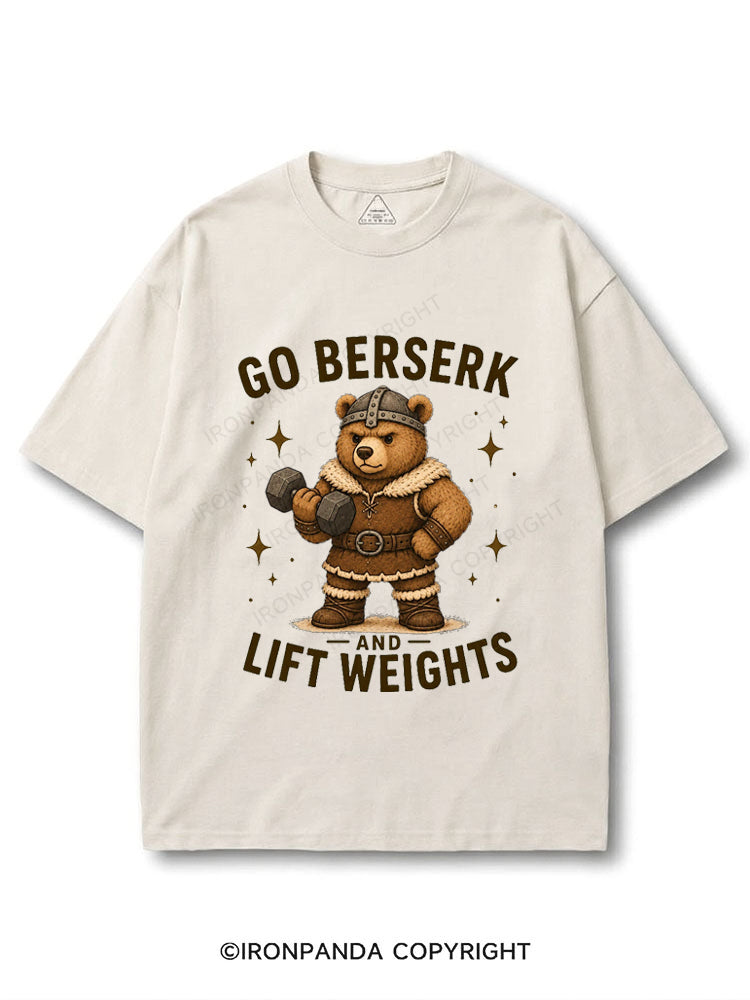 Go Berserk and Lift Weights Viking Bear COTTON PUMP COVER