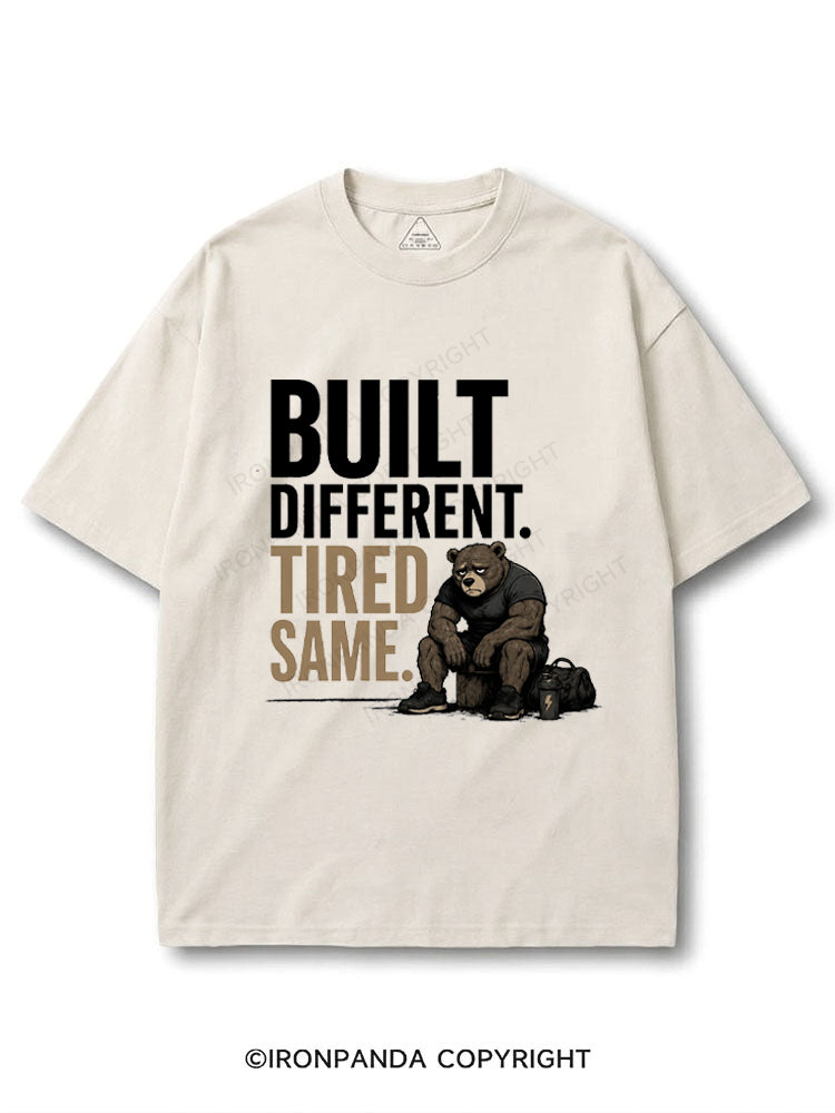 Built Different Tired Same COTTON PUMP COVER