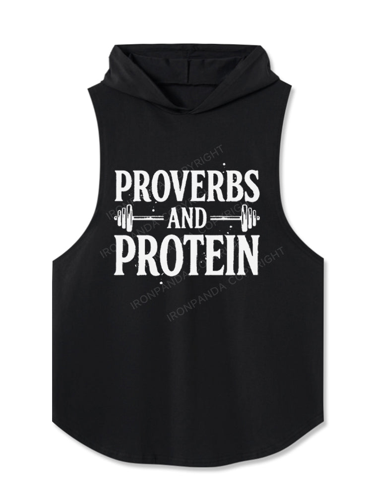 Proverbs and Protein Hooded Tank