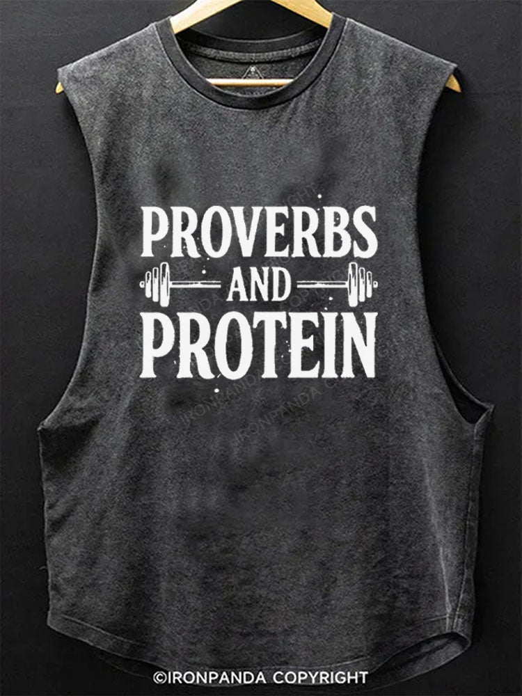 Proverbs and Protein SCOOP BOTTOM COTTON TANK