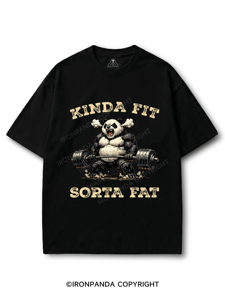 Kinda Fit Sorta Fat Panda Weightlifting COTTON PUMP COVER
