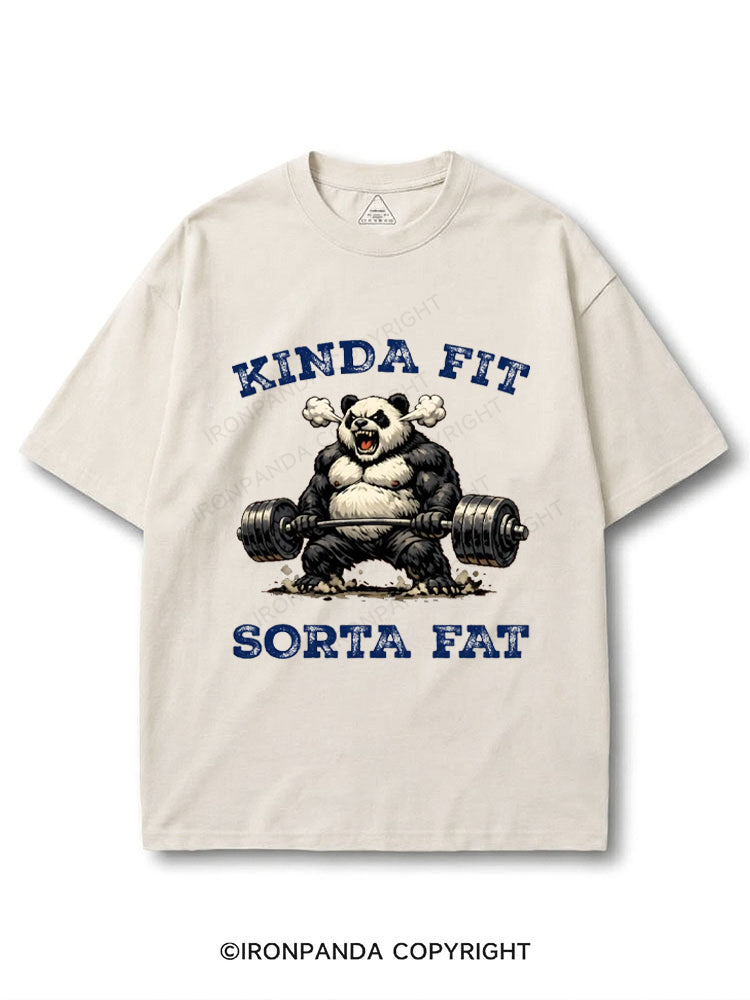 Kinda Fit Sorta Fat Panda Weightlifting COTTON PUMP COVER