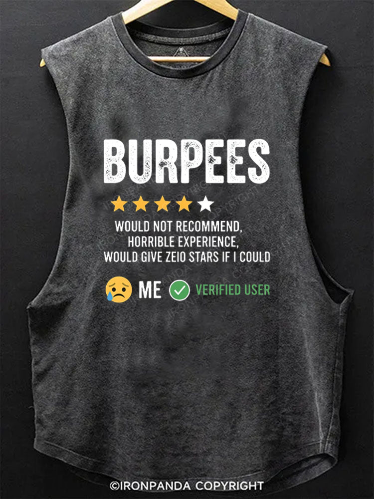 BURPEES Star Rating Review ME VERIFIED USER SCOOP BOTTOM COTTON TANK
