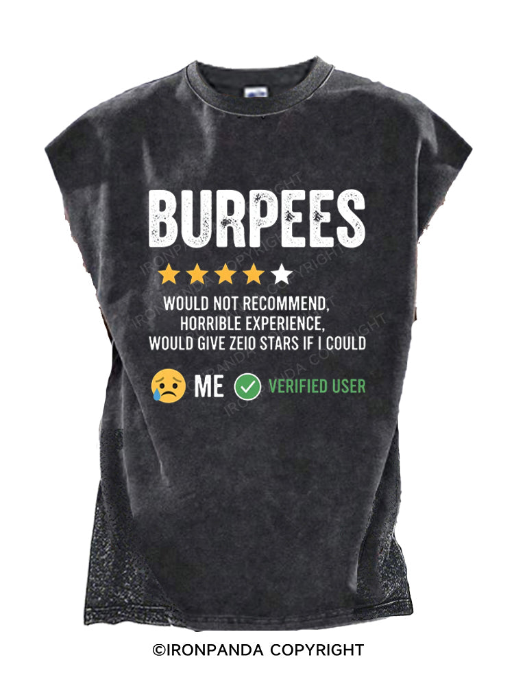 BURPEES Star Rating Review ME VERIFIED USER Cut Off Tank