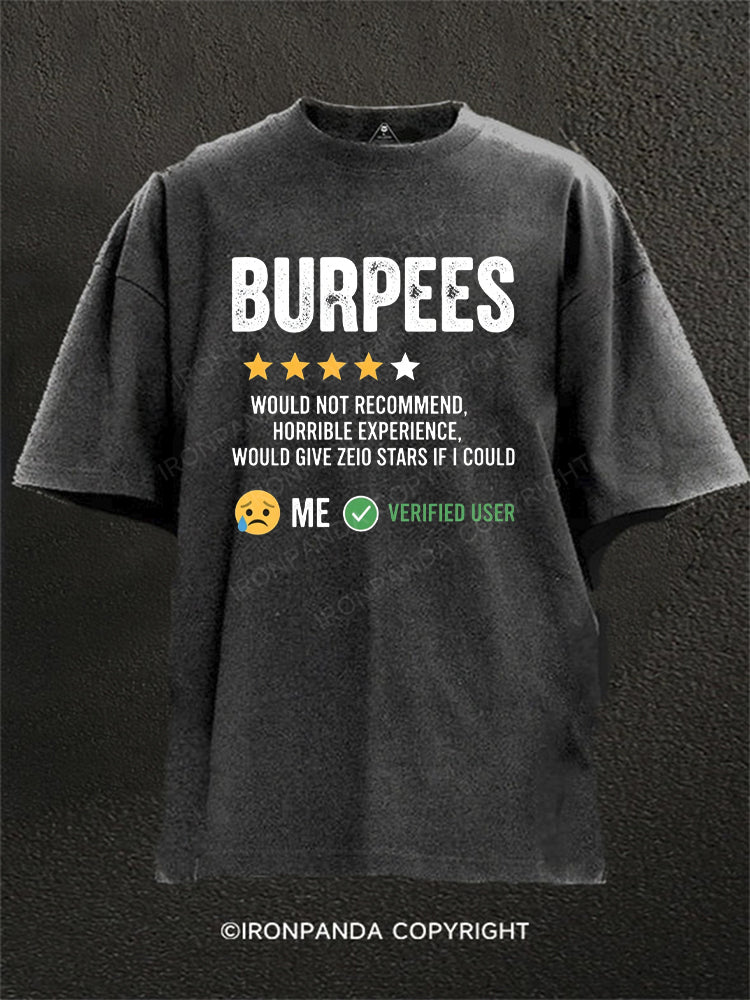 BURPEES Star Rating Review ME VERIFIED USER Washed Gym Shirt