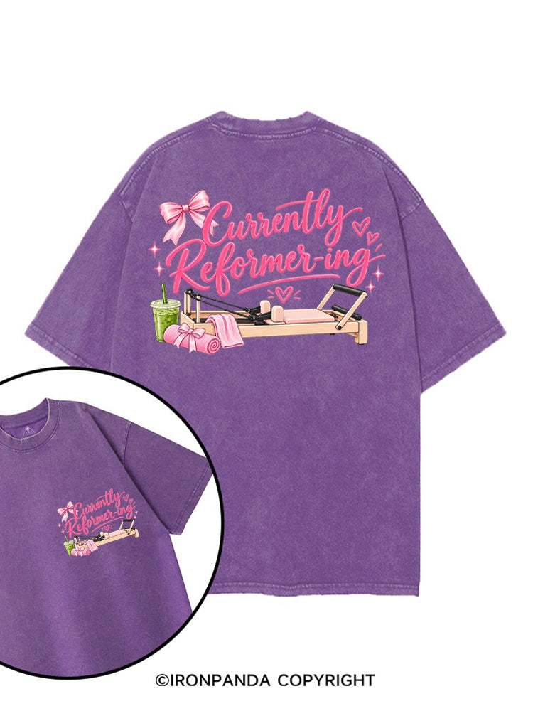CURRENTLY REFORMER-ING printed Gym Shirt