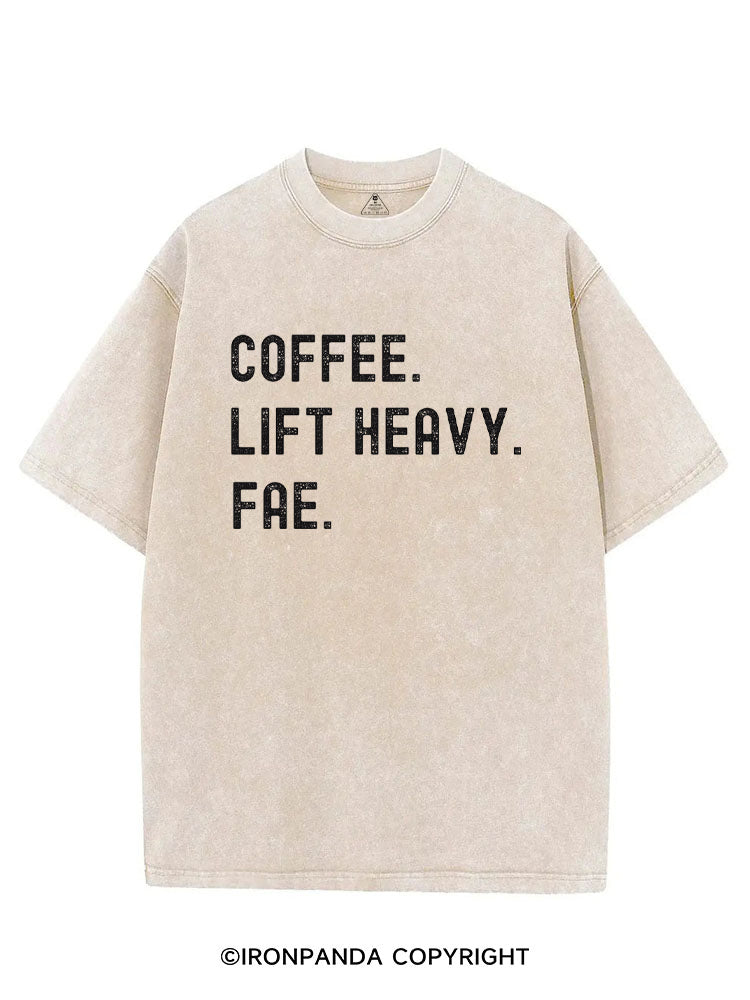 Coffee Lift Heavy Fae VINTAGE GYM SHIRT