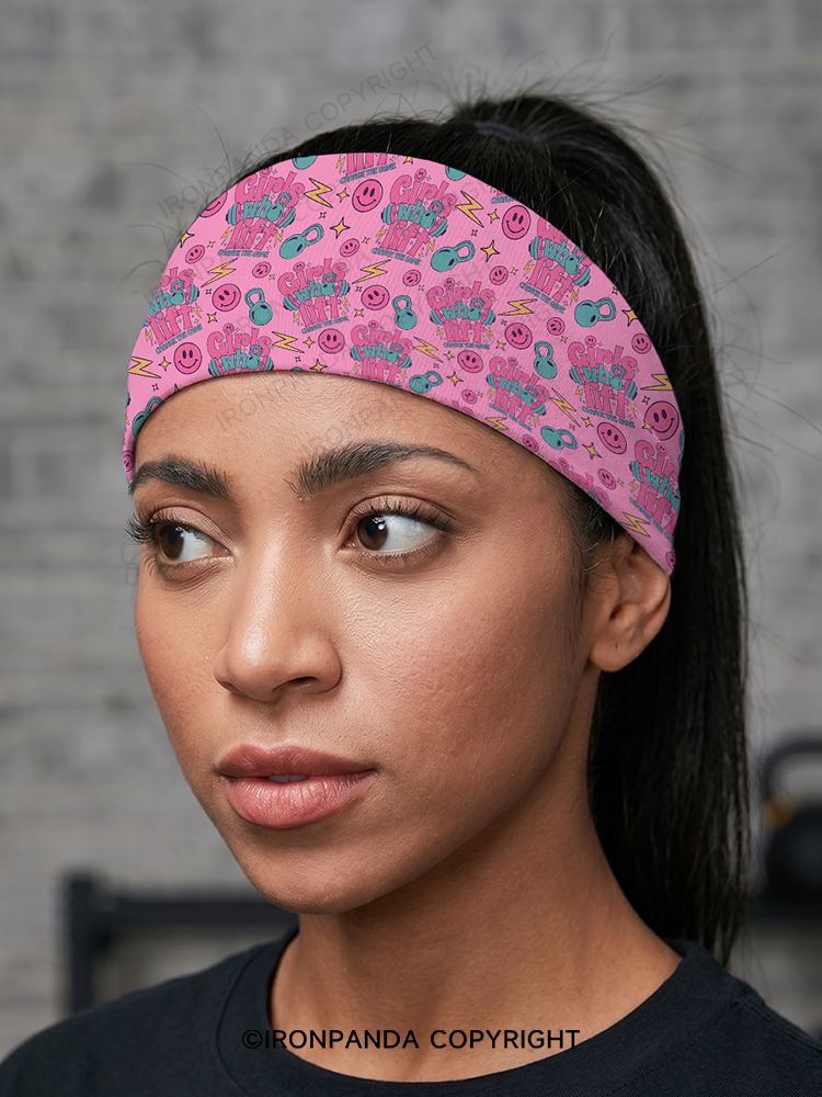 Girls who lift change the game Gym Headband