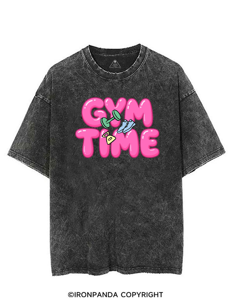 Gym Time Pink Bubble VINTAGE GYM SHIRT