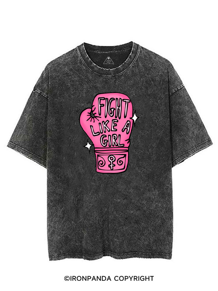 FIGHT LIKE A GIRL BOXING VINTAGE GYM SHIRT