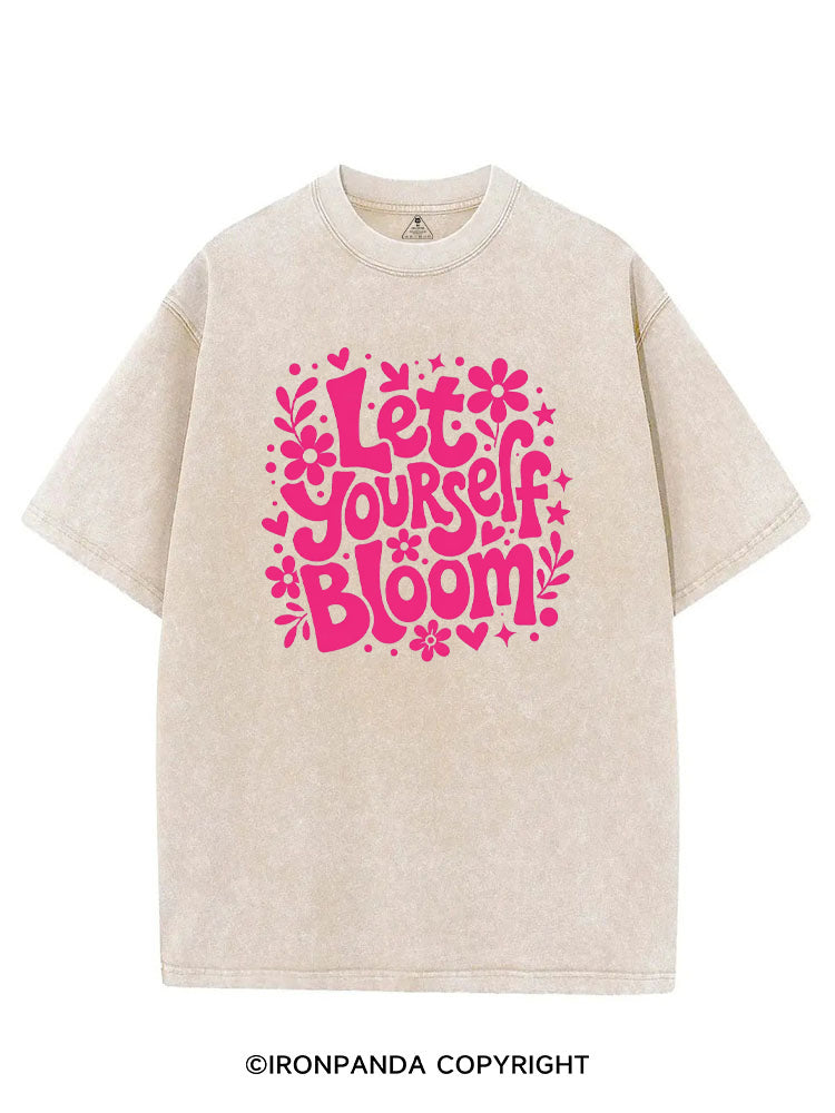 LET YOURSELF BLOOM VINTAGE GYM SHIRT