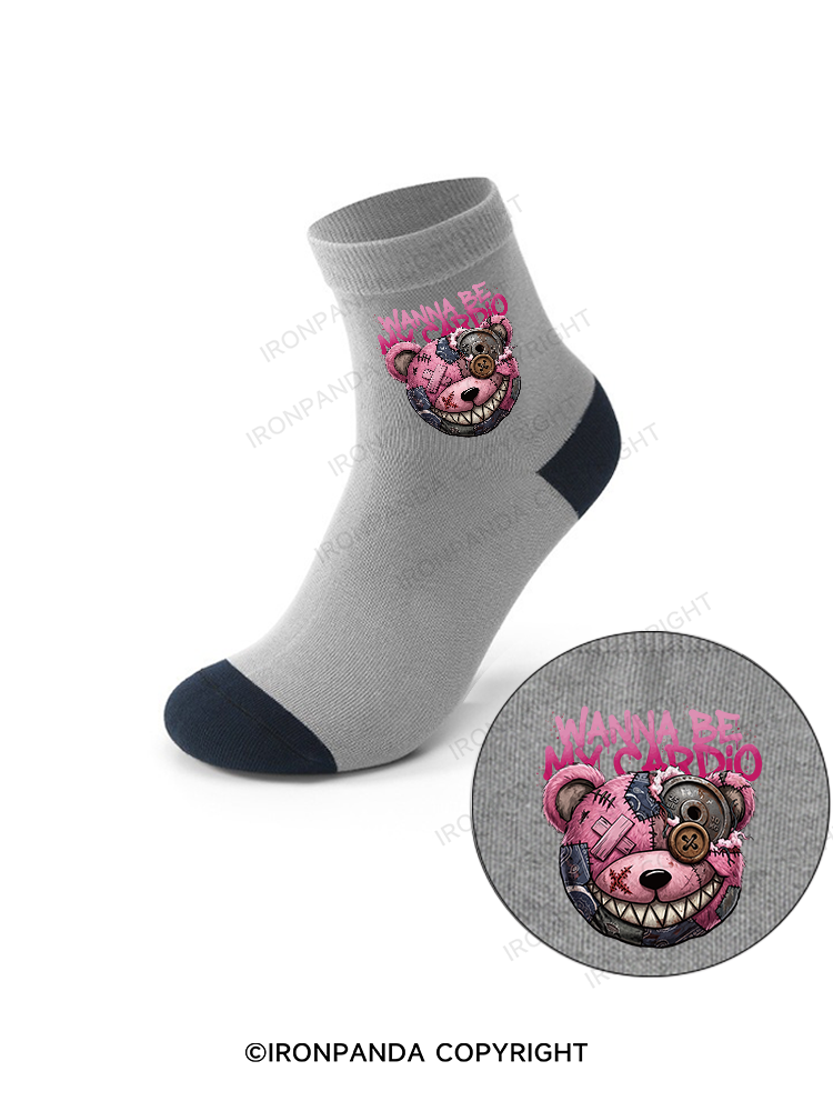 WANNA BE MY CARDIO Crew Socks