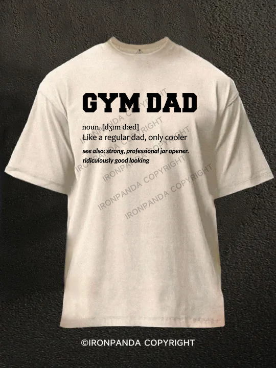 GYM DAD Washed Gym Shirt