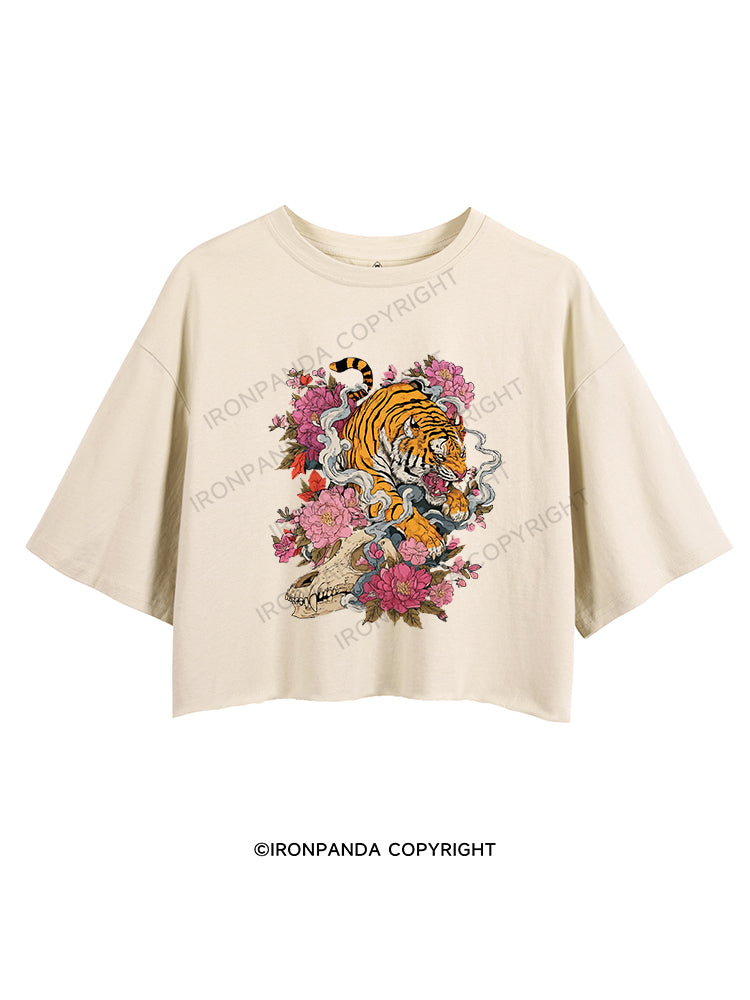 Blooming Tiger's Might CROP TOPS