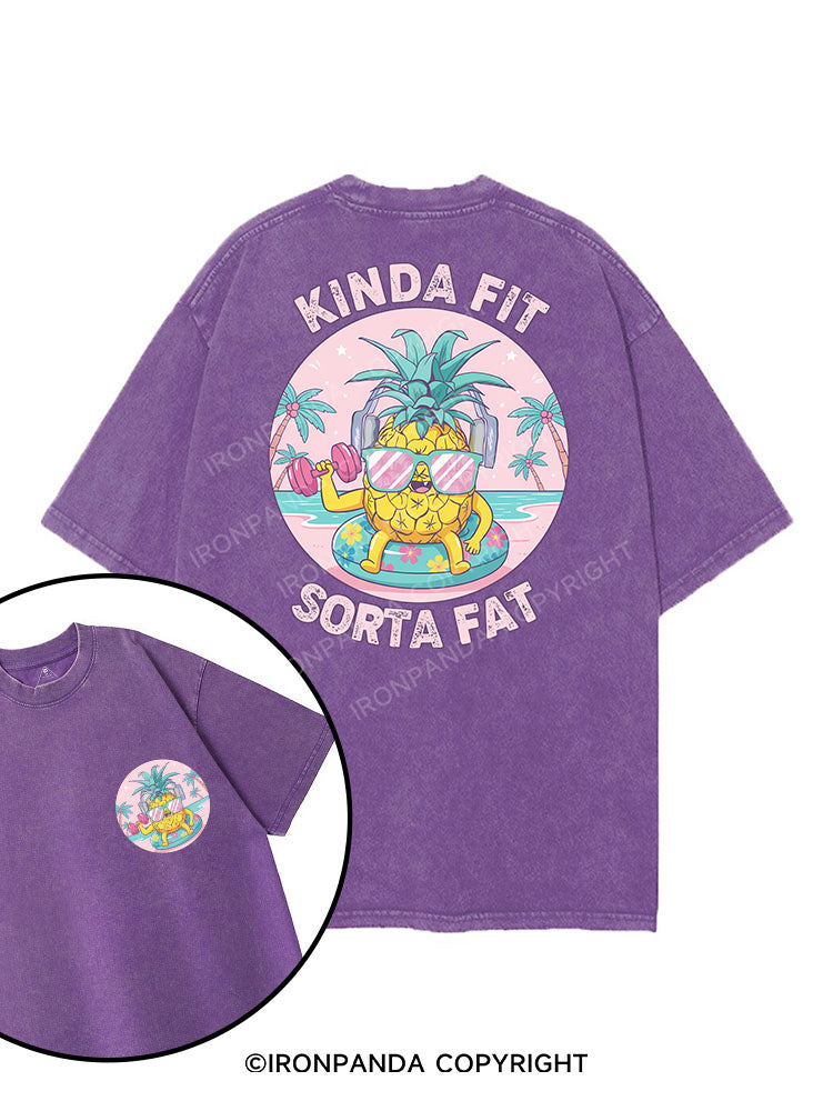 Kinda Fit, Sorta Fat printed Gym Shirt