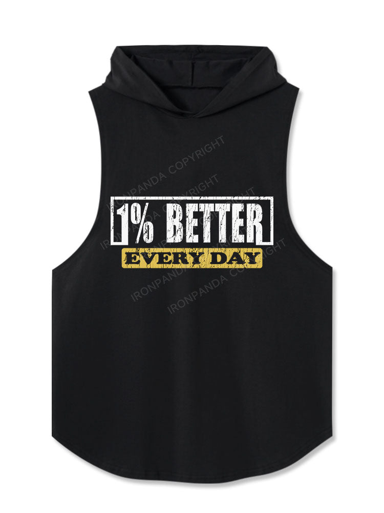 one percent Better every day Hooded Tank