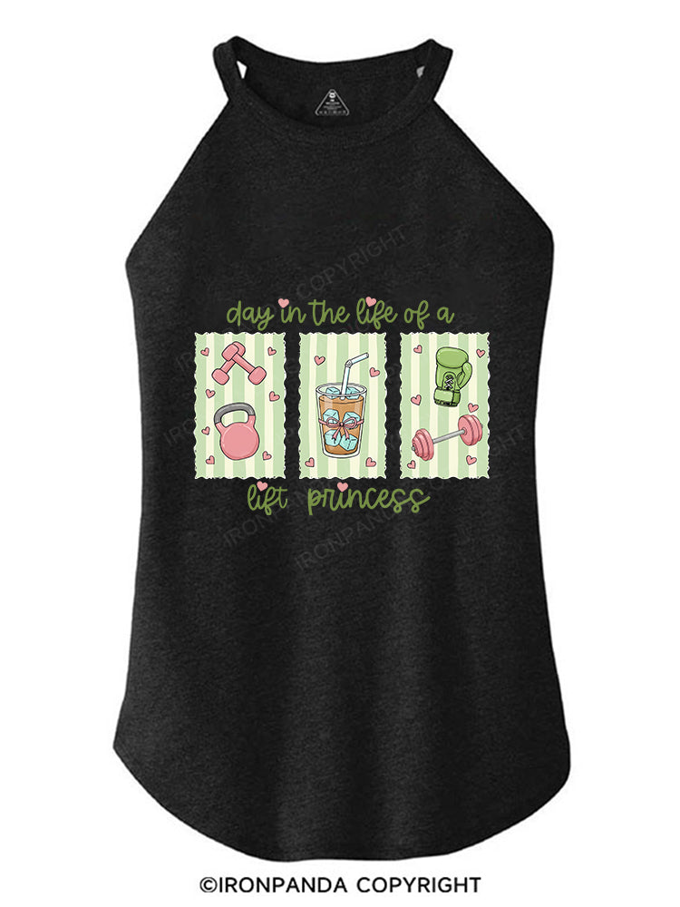 day in the life of a lift princess TRI ROCKER COTTON TANK