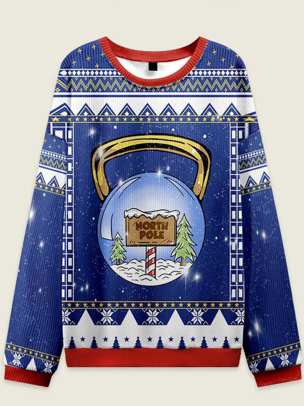 IRONPANDA Xmas Kettlebell Fitness theme Ugly Sweater