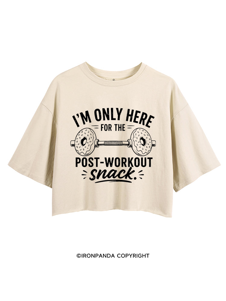 I'M ONLY HERE FOR THE POST-WORKOUT SNACK DONUT CROP TOPS