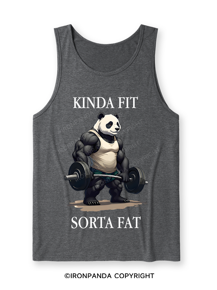 Kinda Fit Sorta Fat Washed Gym Ultra Soft Heather Tank