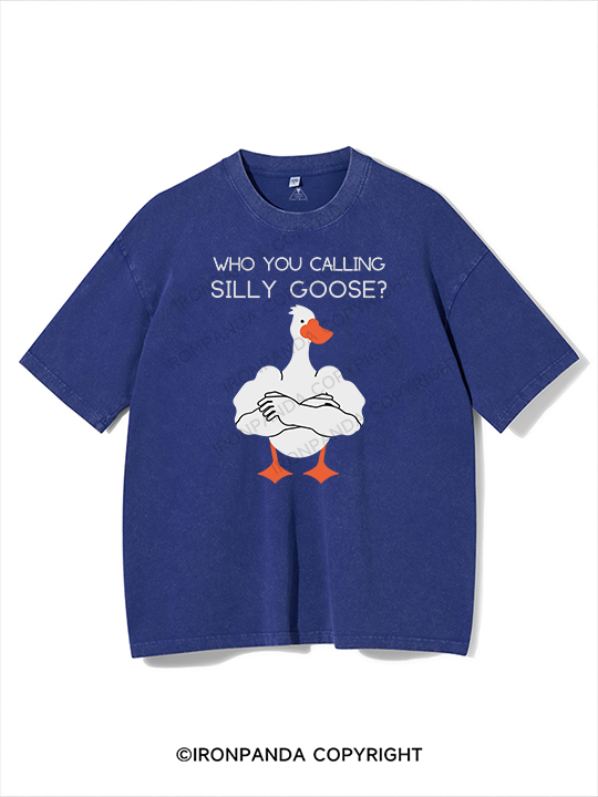 Who you calling Silly Goose Washed Gym Shirt