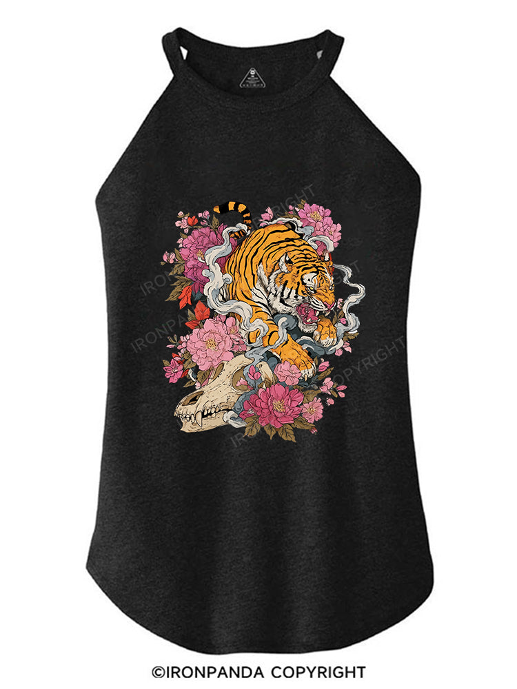 Blooming Tiger's Might TRI ROCKER COTTON TANK