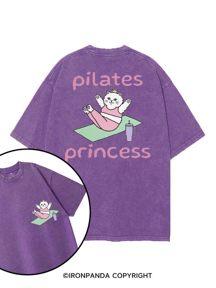 PILATES PRINCESS GYM KITTY printed Gym Shirt