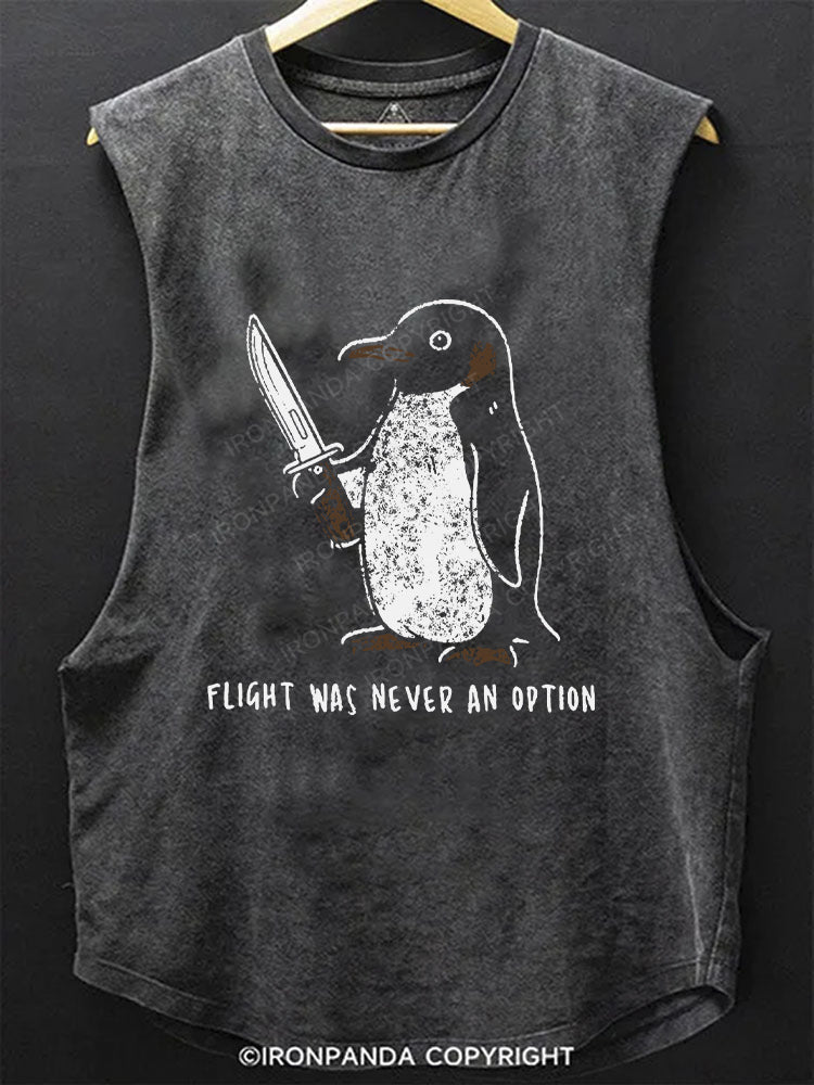 Flight Was Never An Option Scoop Bottom Cotton Tank