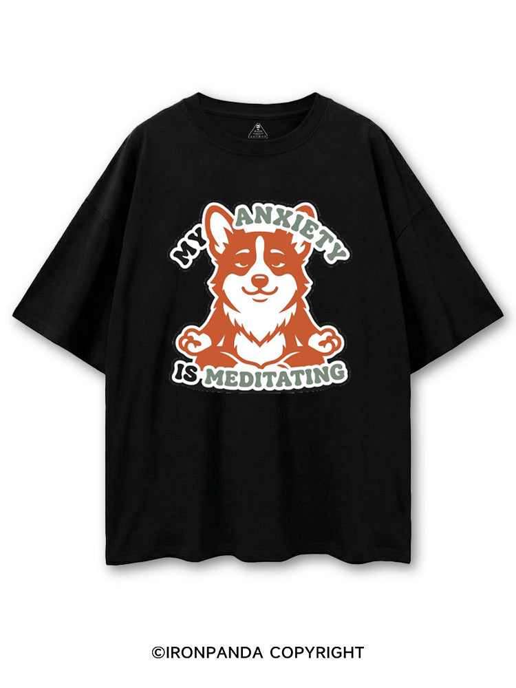 MY ANXIETY IS MEDITATING COTTON PUMP COVER