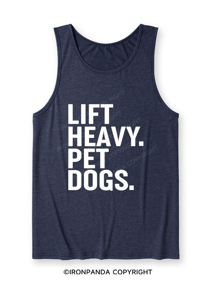 Lift Heavy Pet Dogs Ultra Soft Heather Tank