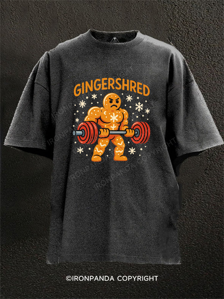 Gingershred Christmas Washed Gym Shirt