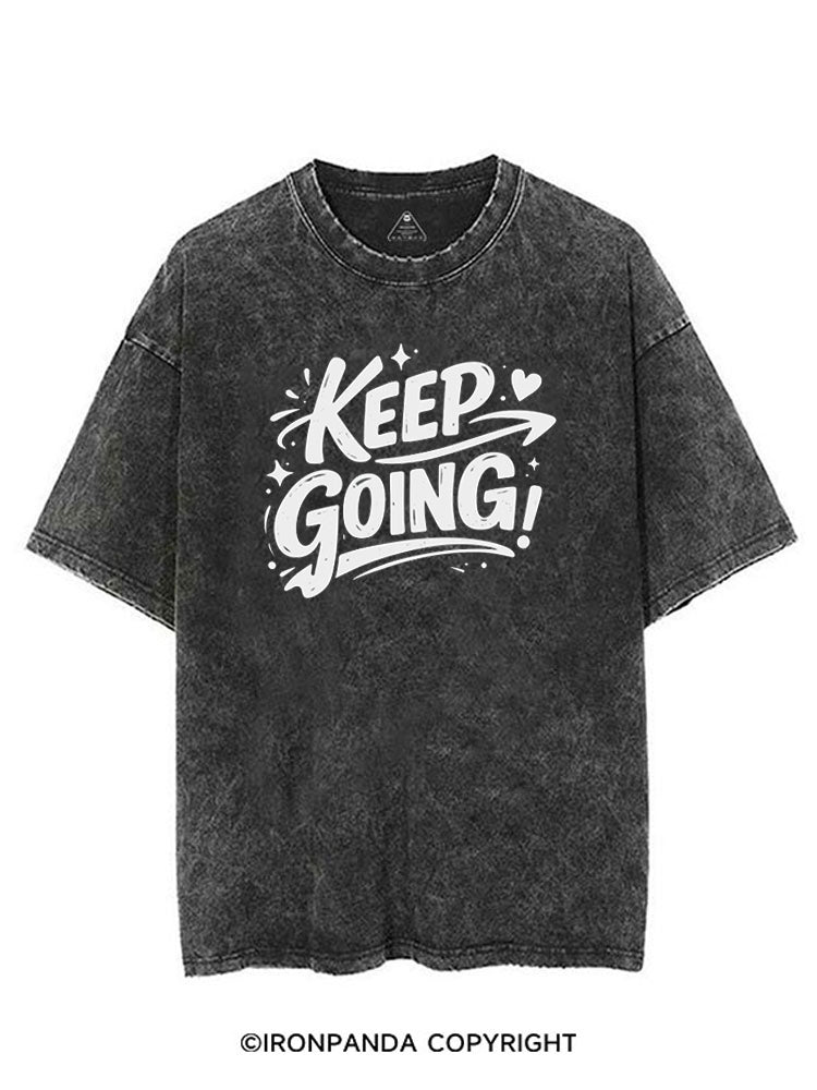 KEEP GOING!♥ VINTAGE GYM SHIRT