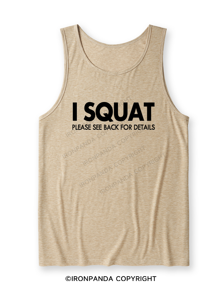 I SQUAT Ultra Soft Heather Tank