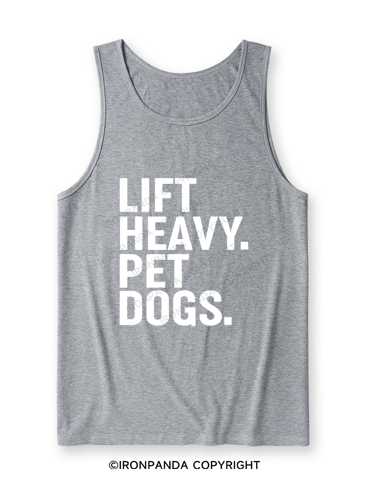 Lift Heavy Pet Dogs Ultra Soft Heather Tank