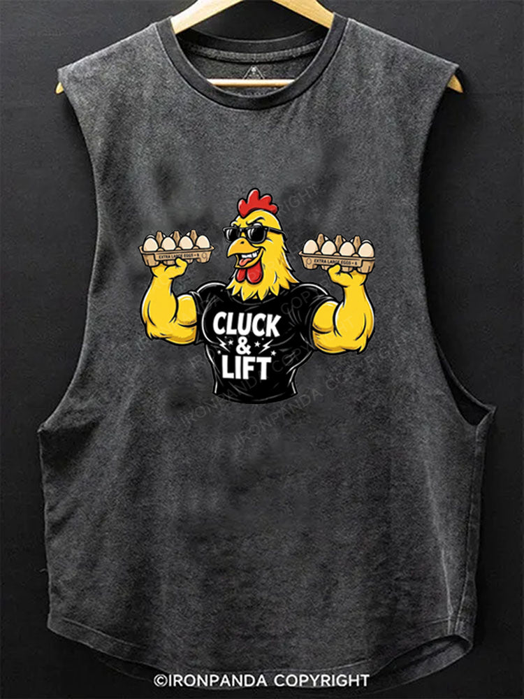 Cluck and Lift Muscle Chicken Scoop Bottom Cotton Tank