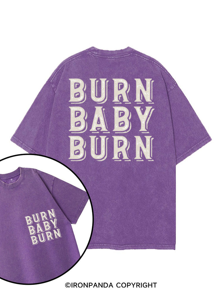BURN BABY BURN printed Gym Shirt