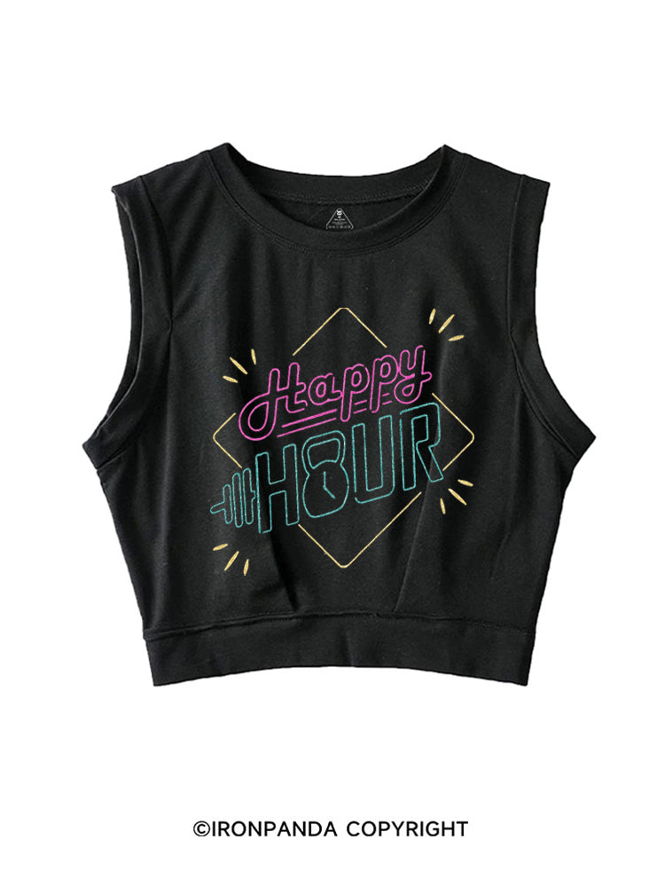 Happy Hour WOD Kettlebell Workout SLEEVELESS CROP TOPS