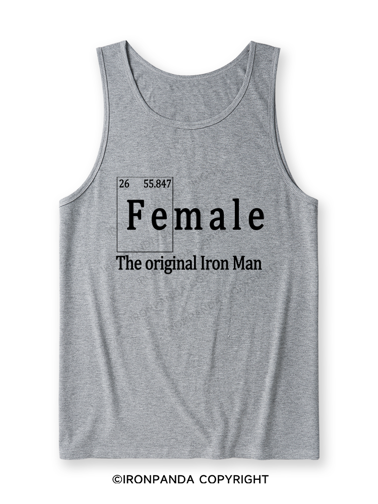 FEMALE THE ORIGINAL IRON MAN TRI ROCKER  Ultra Soft Heather Tank