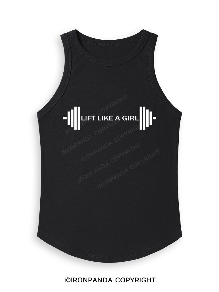LIFT LIKE A GIRL Fitted Tank Top