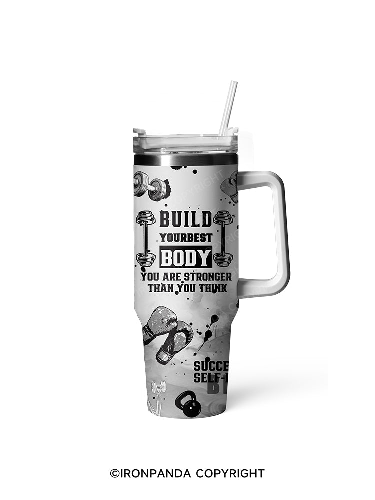 build your body 40oz Tumbler