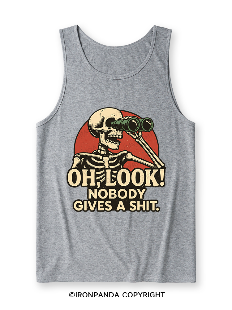 OH, LOOK! NOBODY GIVES A SHIT Ultra Soft Heather Tank