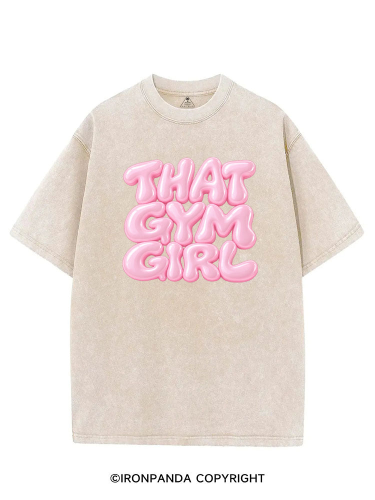 THAT GYM GIRL PINK STYLE VINTAGE GYM SHIRT