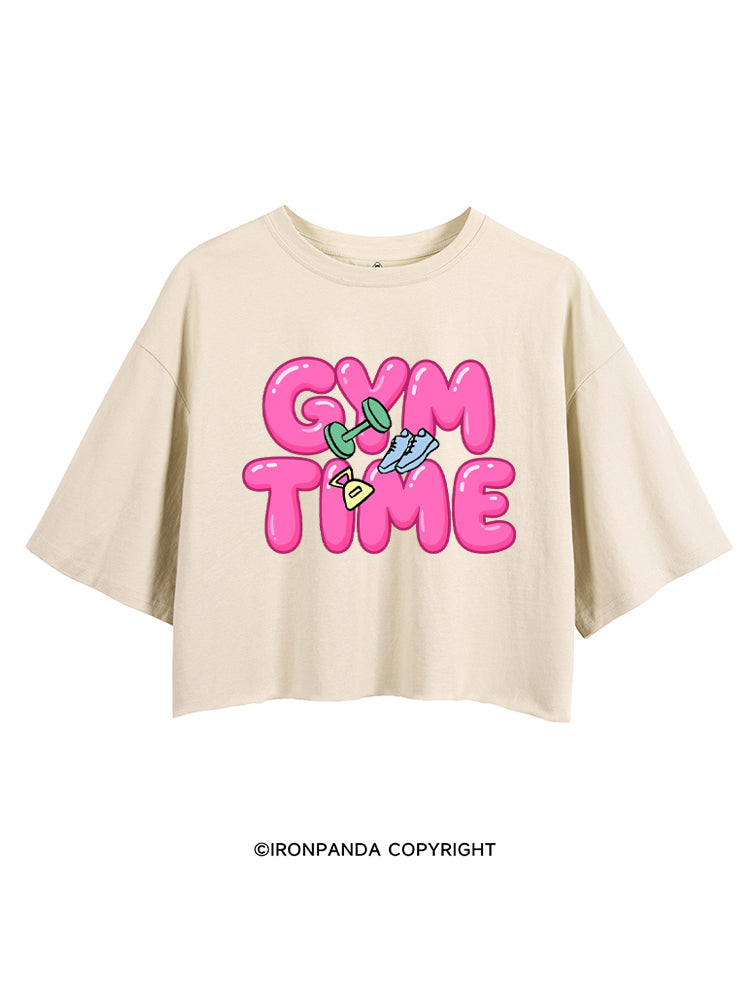 Gym Time Pink Bubble CROP TOPS