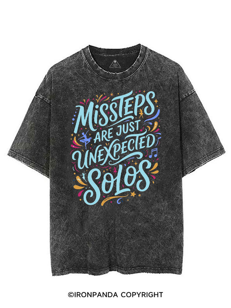 MISSTEPS ARE JUST UNEXPECTED SOLOS VINTAGE GYM SHIRT