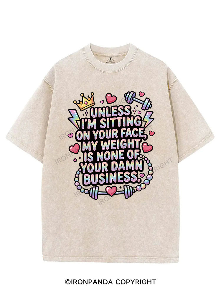 Unless I’m sitting on your face VINTAGE GYM SHIRT
