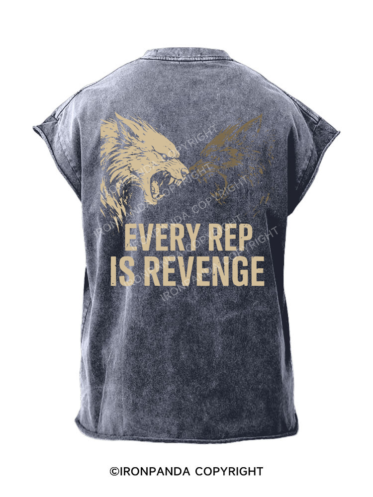 Fierce Motivation Back Printed Cut Off Tank