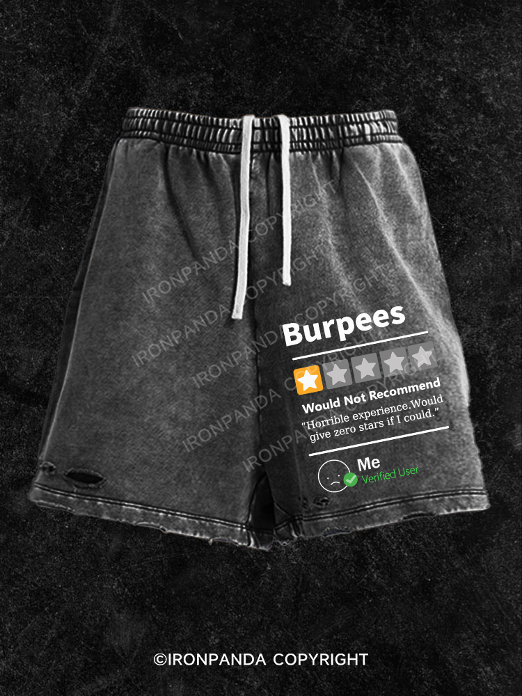 BURPEES REVIEWED  Washed Gym Shorts