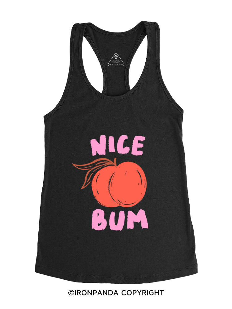 NICE BUM PEACHY Gym Racerback Tank