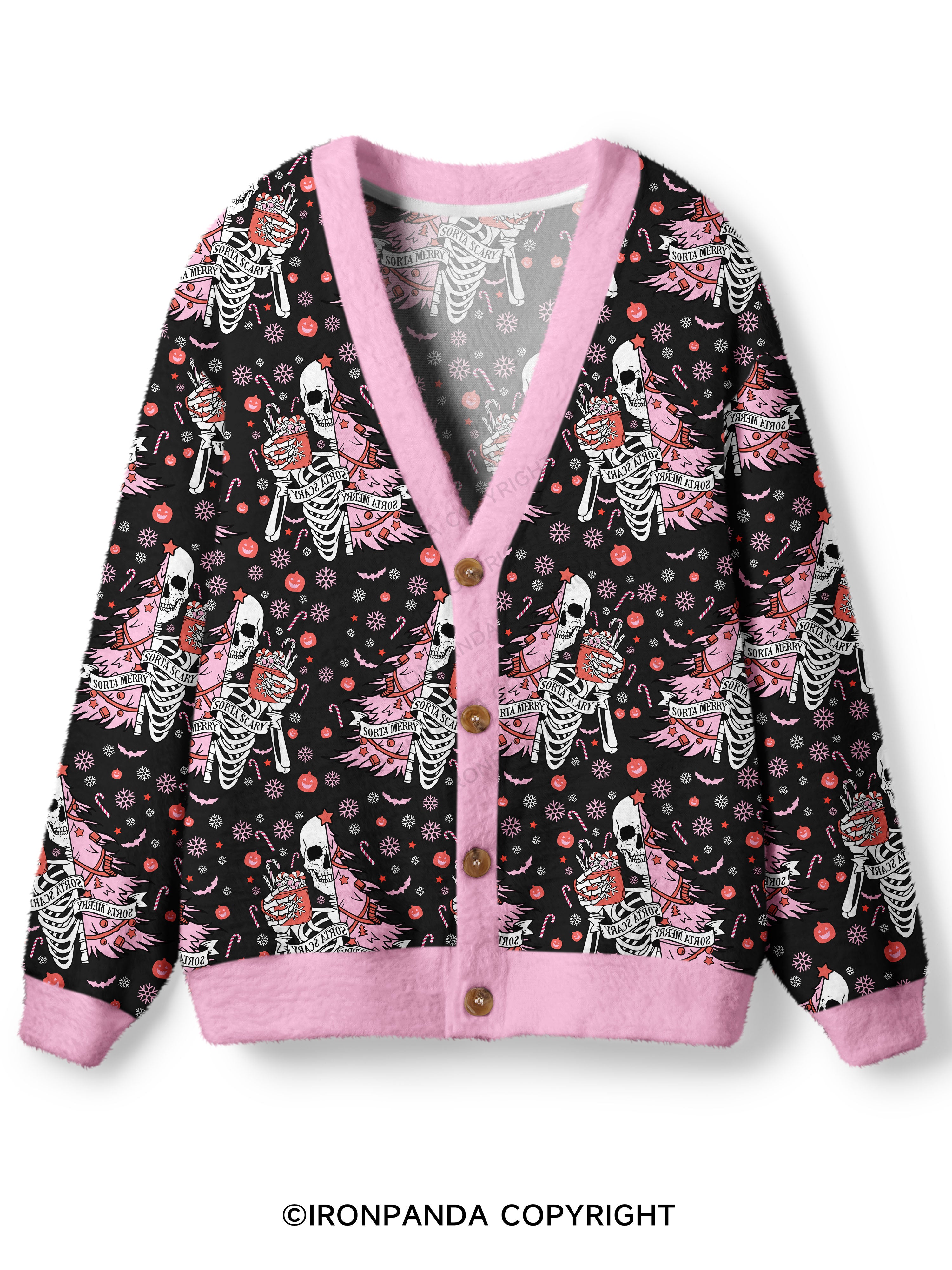 SORTA MERRY SORTA SCARY Ugly Cardigan Sweater